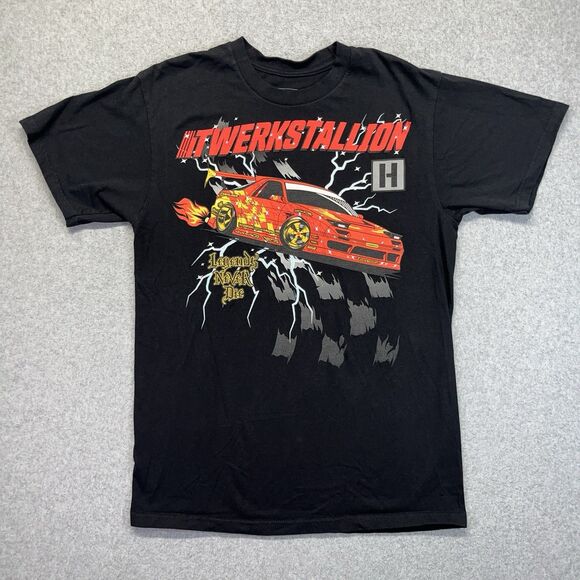 Hoonigan Twerkstallion Legends Never Die T-Shirt Men’s Medium Black - Picture 1 of 7